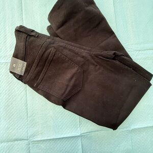 J. Crew Black Mid-Rise Flare Crop Jeans